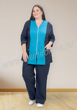Костюм медицинский женский арт. М-02-11-ТС (size +)
